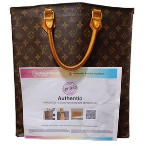 ✨️LOUIS VUITTON MONOGRAM CANVAS SAC PLAT TOTE
